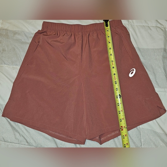 ASICS Men's Core Running Rust-Brown Athletic Shorts Small - Picture 2 of 7
